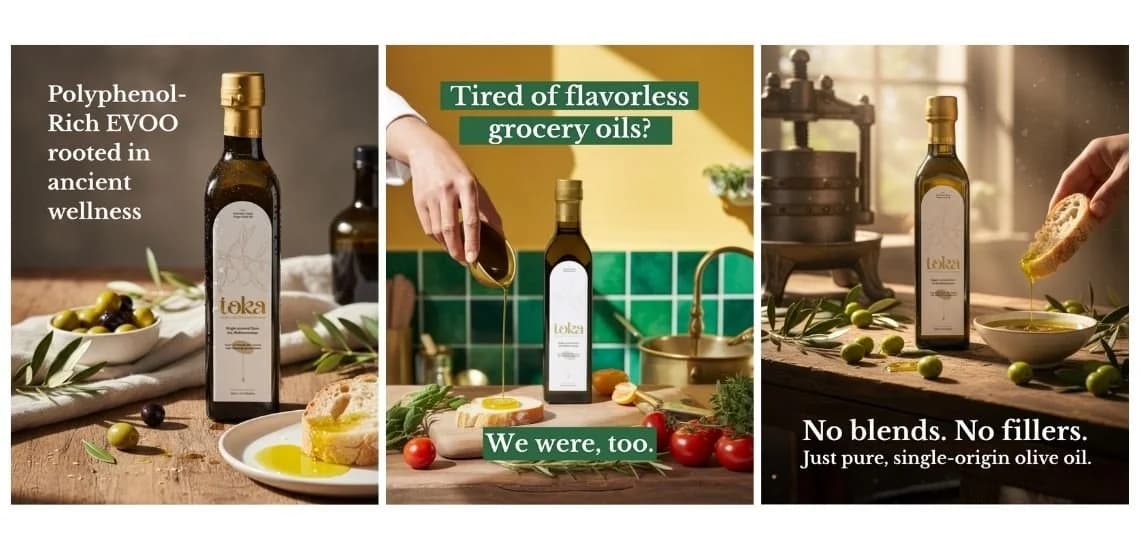 Toka Olive Oil meta ads